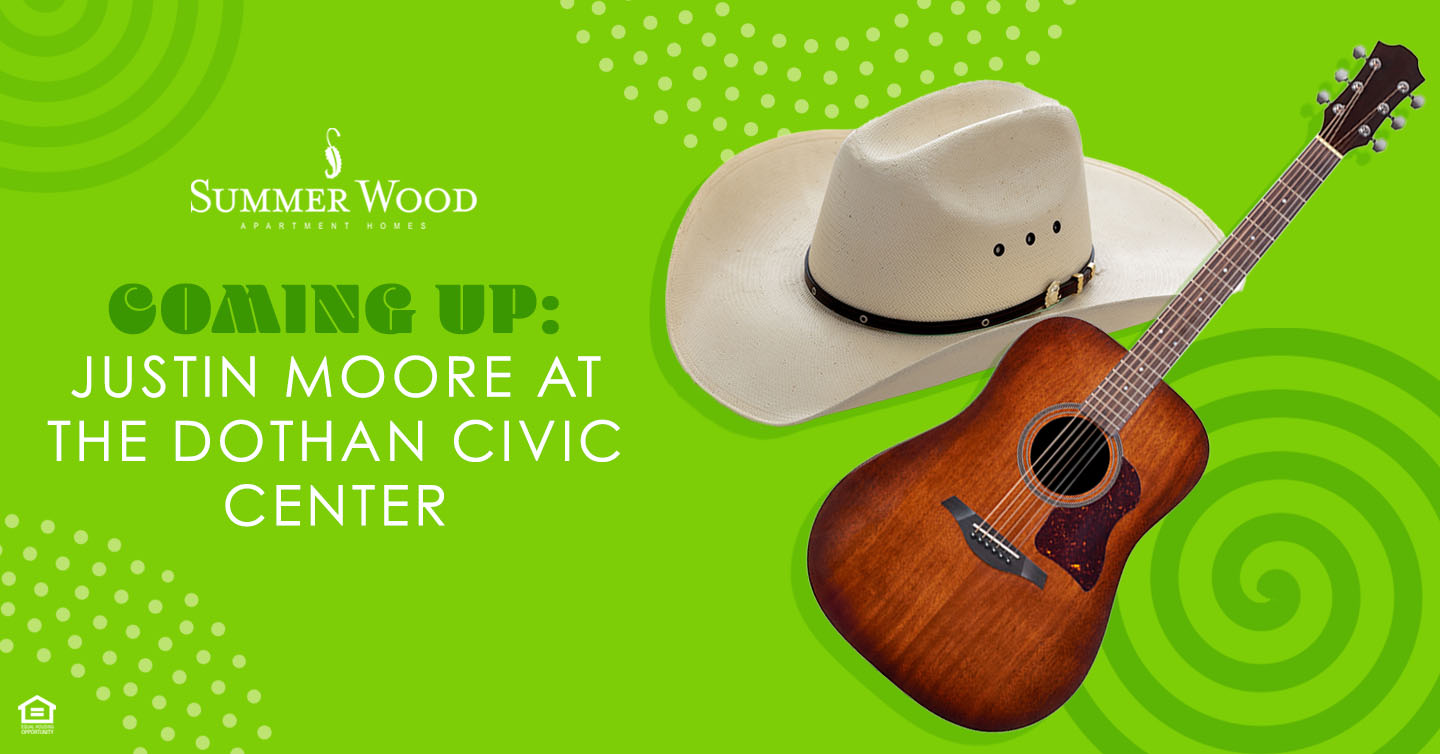 Coming Up: Justin Moore at the Dothan Civic Center